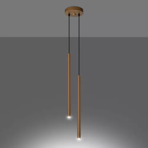 Mennyezeti függőlámpa PASTELO 2 2xG9 Gold Modern SOLLUX