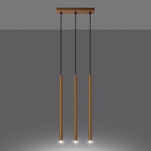 Mennyezeti függőlámpa PASTELO 3L 3xG9 Gold Modern SOLLUX