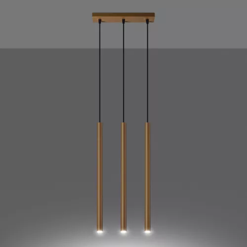 Mennyezeti függőlámpa PASTELO 3L 3xG9 Gold Modern SOLLUX