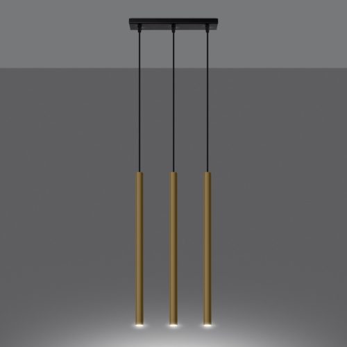 Mennyezeti függőlámpa PASTELO 3L 3xG9 Modern Gold SOLLUX