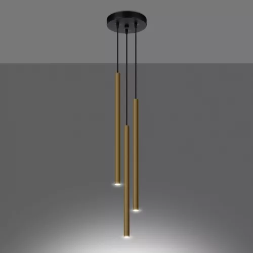 Mennyezeti függőlámpa PASTELO Gold 3P 3xG9 Modern SOLLUX
