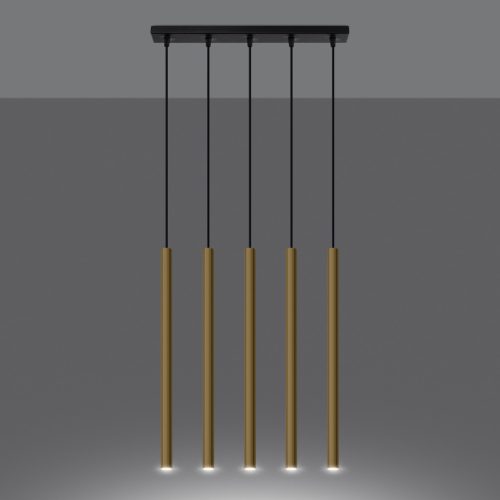 Mennyezeti függőlámpa PASTELO Gold 5L 5xG9 Modern SOLLUX