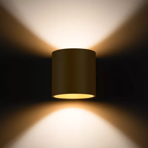 Fali lámpa égő ORBIS 1 G9 arany minimalista SOLLUX