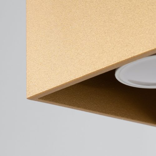 Felületre szerelhető mennyezeti lámpatest QUAD 1 Spot GU10 Gold Minimalist SOLLUX