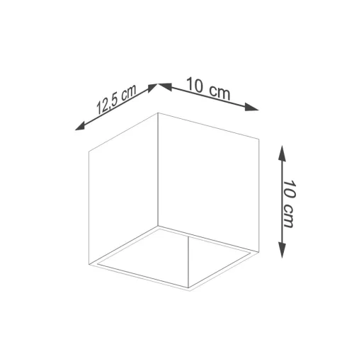 Fali lámpa QUAD 1 G9 Gold Minimalist SOLLUX