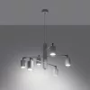 LEMMI 6 Mennyezeti függőlámpa csillár 6xGU10 Fehér Modern SOLLUX
