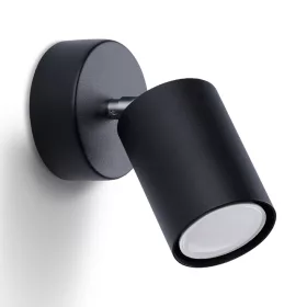 Fali lámpa égő LEMMI 1 GU10 Fekete Minimalista SOLLUX