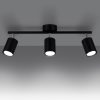 Mennyezeti lámpa LEMMI 3 3xGU10 Fekete Minimalista SOLLUX