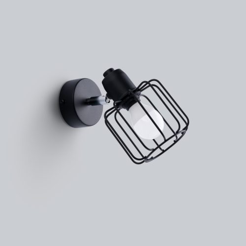 Fali lámpa BELUCI 1 E14 Fekete Modern SOLLUX