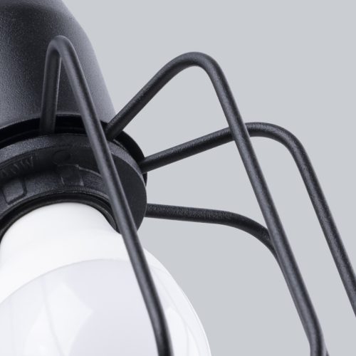 Fali lámpa BELUCI 1S E14 Fekete Modern SOLLUX