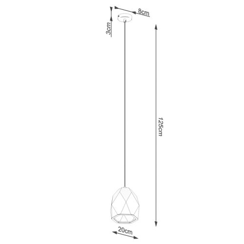 Mennyezeti függőlámpa MINT E27 Kerámia Modern SOLLUX