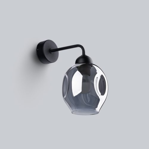 Fali lámpa lámpatest FILLAN 1 E27 Fekete Modern SOLLUX