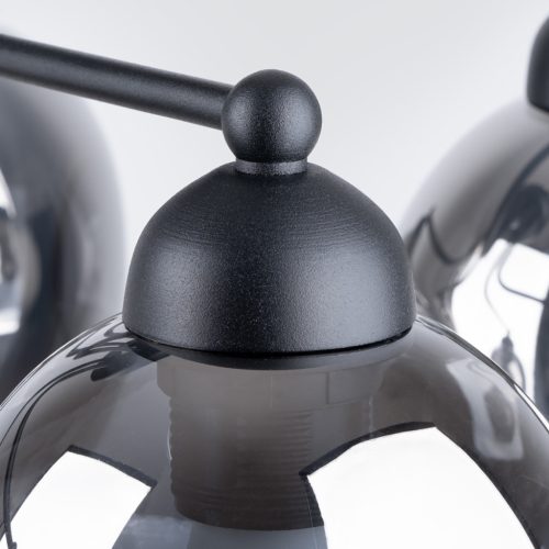 Mennyezeti lámpa FILLAN 5 Csillár 5xE27 Fekete Modern SOLLUX