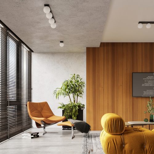 Mennyezeti lámpa YOLI 6 6xG9 Fekete Modern SOLLUX