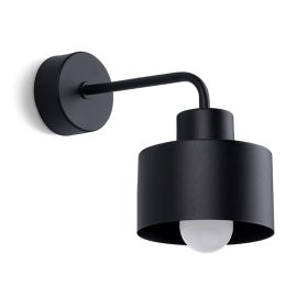 Fali lámpa Sconce SAVAR 1 E27 Fekete Modern SOLLUX