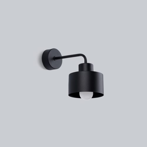 Fali lámpa Sconce SAVAR 1 E27 Fekete Modern SOLLUX