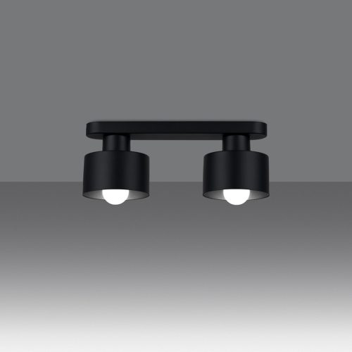 Mennyezeti lámpa SAVAR 2 2xE27 Fekete Modern SOLLUX