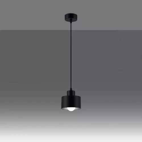 SAVAR 1 E27 fekete modern mennyezeti függőlámpa SOLLUX