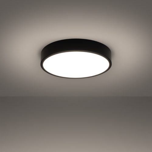 Mennyezeti lámpa ONYX 40 LED 23W 3000K 1890lm Fekete Minimalista SOLLUX