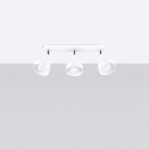 Mennyezeti lámpa ELBA 3xE27 Spotlámpa mozgatható fehér loft SOLLUX