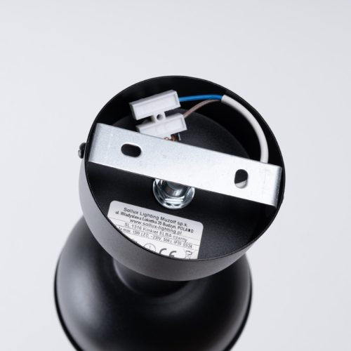 Fali lámpa lámpatest ELBA E27 Spotlámpa mozgatható fekete loft SOLLUX