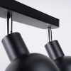 Mennyezeti lámpa ELBA 3xE27 Spotlámpa Mozgatható Fekete Loft SOLLUX