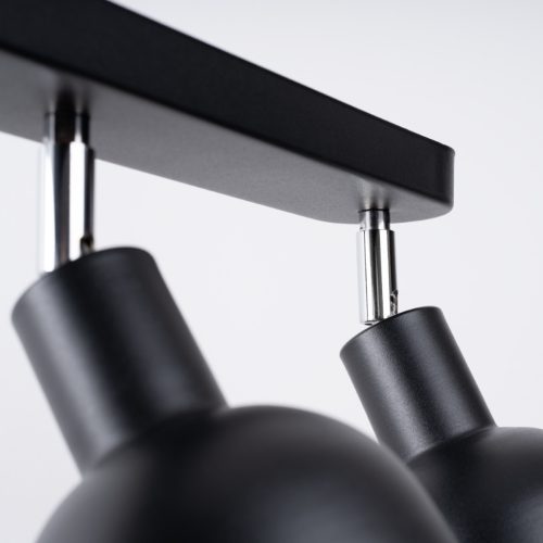 Mennyezeti lámpa ELBA 3xE27 Spotlámpa Mozgatható Fekete Loft SOLLUX