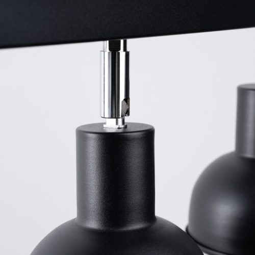 Mennyezeti lámpa ELBA 3xE27 Spotlámpa Mozgatható Fekete Loft SOLLUX