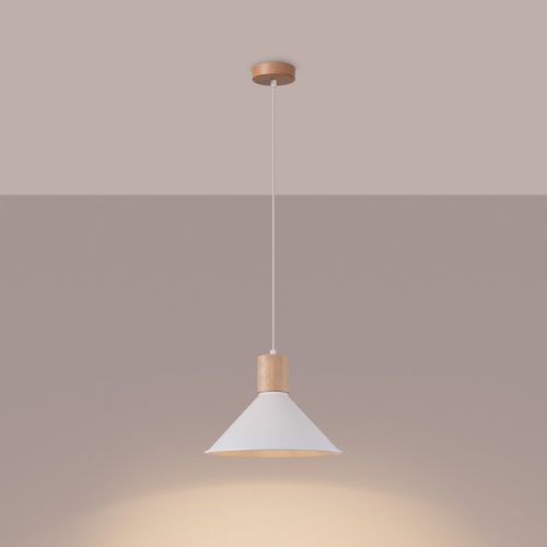 JAGA E27 fehér skandináv függőlámpa SOLLUX