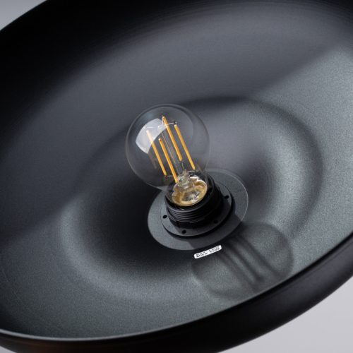 INDY E27 fekete, skandináv függőlámpa SOLLUX