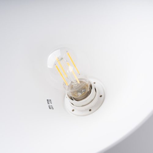 Mennyezeti függőlámpa ZUMA E27 fehér skandináv SOLLUX