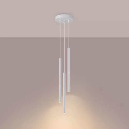 ARCHE 3P 3xG9 Mennyezeti függőlámpa Fehér Modern SOLLUX