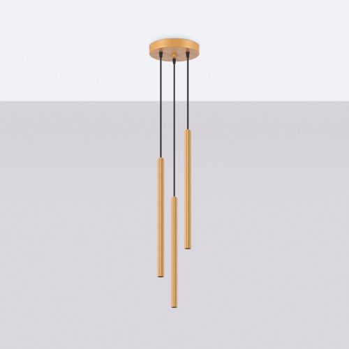 ARCHE 3P 3xG9 Gold Modern mennyezeti függőlámpa SOLLUX