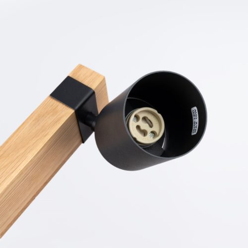 Mennyezeti lámpa FAGER 2xGU10 Spotlámpa mozgatható fekete skandináv SOLLUX