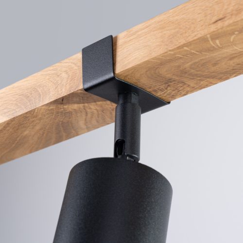 Mennyezeti lámpa FAGER 3xGU10 Spotlámpa mozgatható fekete skandináv SOLLUX