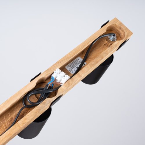 Mennyezeti lámpa FAGER 3xGU10 Spotlámpa mozgatható fekete skandináv SOLLUX