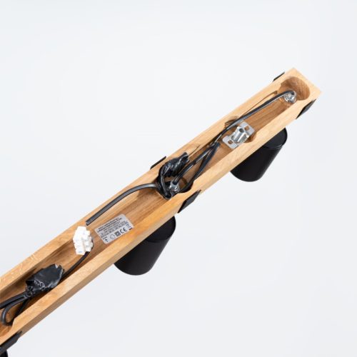 Mennyezeti lámpa FAGER 4L 4xGU10 Spotlámpa mozgatható fekete skandináv SOLLUX