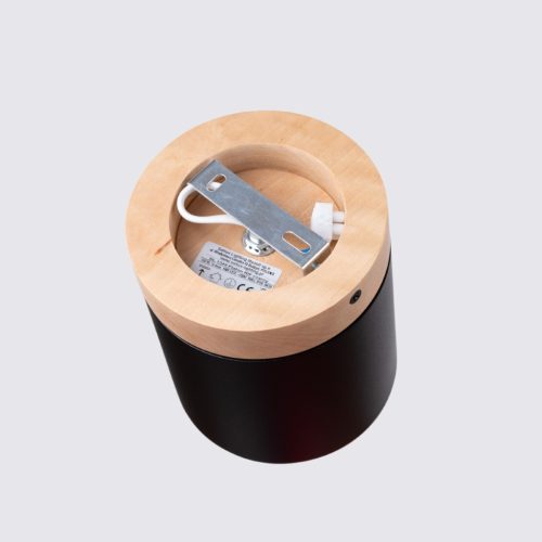 Felületre szerelhető mennyezeti lámpa RIF GU10 Fekete skandináv cső SOLLUX