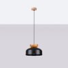 MARION E27 fekete, skandináv függőlámpa SOLLUX