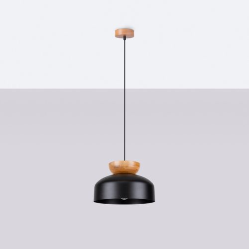 MARION E27 fekete, skandináv függőlámpa SOLLUX