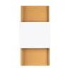 Fali lámpa lámpatest DURLIN 2xG9 Gold White Modern SOLLUX
