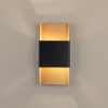 Fali lámpa lámpatest DURLIN 2xG9 Gold Black Modern SOLLUX