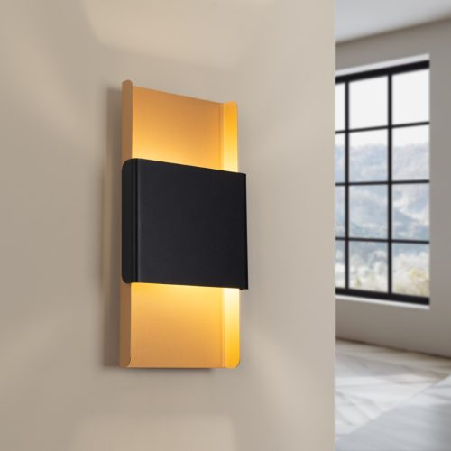 Fali lámpa lámpatest DURLIN 2xG9 Gold Black Modern SOLLUX