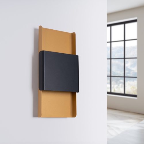 Fali lámpa lámpatest DURLIN 2xG9 Gold Black Modern SOLLUX