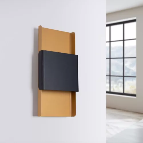 Fali lámpa lámpatest DURLIN 2xG9 Gold Black Modern SOLLUX