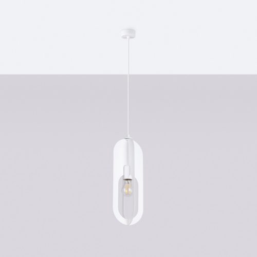 NICUS 1 E27 Mennyezeti függőlámpa Fehér Modern SOLLUX
