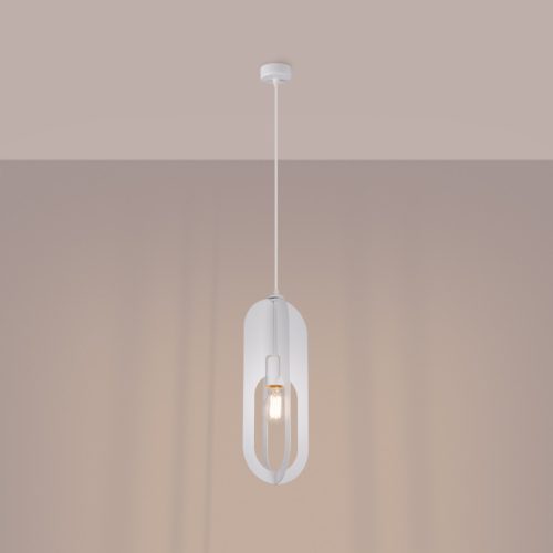 NICUS 1 E27 Mennyezeti függőlámpa Fehér Modern SOLLUX