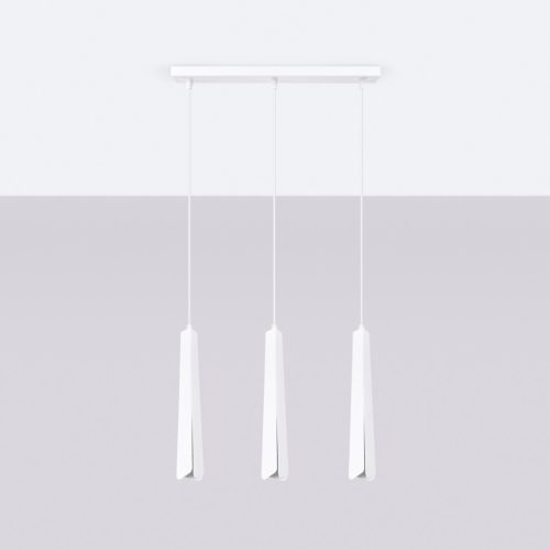Mennyezeti függőlámpa PRYSM 3L 3xG9 Fehér skandináv SOLLUX