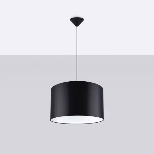 NOVA 40 E27 fekete, minimalista mennyezeti függőlámpa SOLLUX