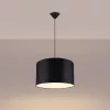 NOVA 40 E27 fekete, minimalista mennyezeti függőlámpa SOLLUX